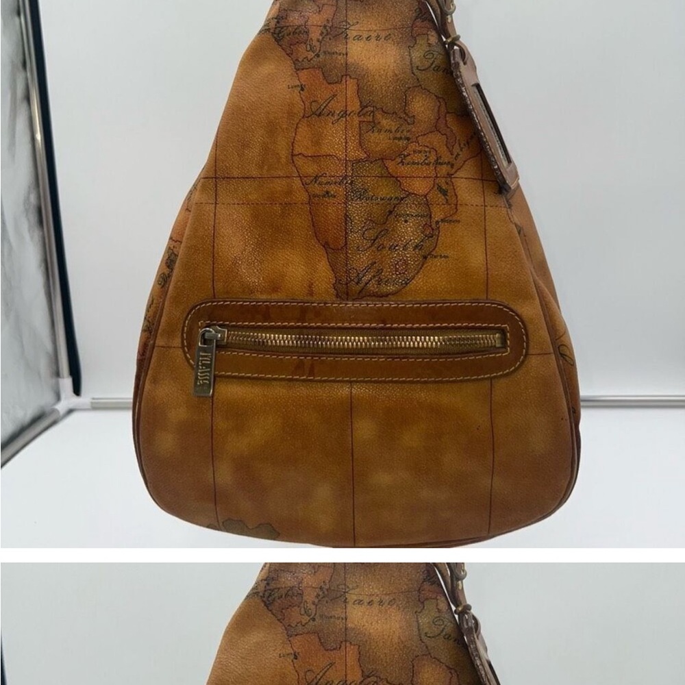 Alviero Martini Vintage World Map Sling Body Bag ITALY RARE